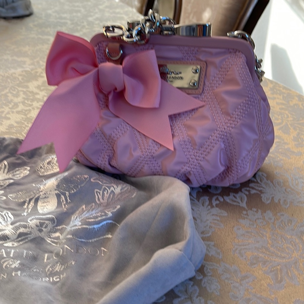 “My Flat in London” “Mini-Madison” pink quilted bag NEW